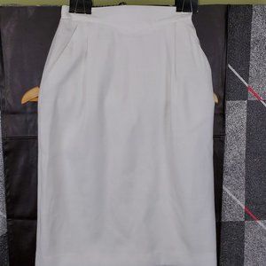 petites unlimited white midi pencil skirt